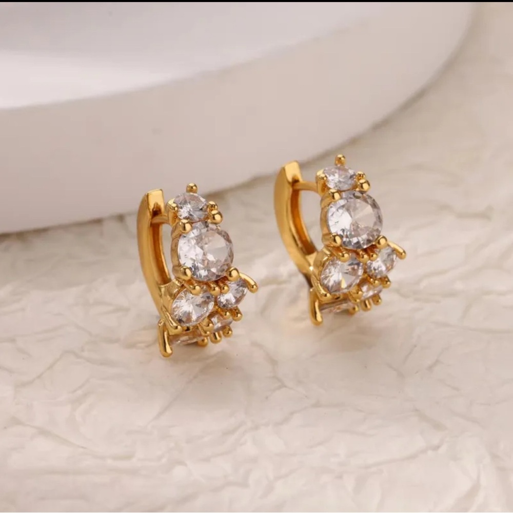 Elegant Gold Women's Earrings